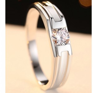 MANNEN RINGEN KLEINE CUBIC ZIRCONIA MANNEN ENGAGEMENT RINGEN 925 STERLING ZILVEREN BELOFTE RINGEN VOOR MANNEN HUWELIJK RINGEN